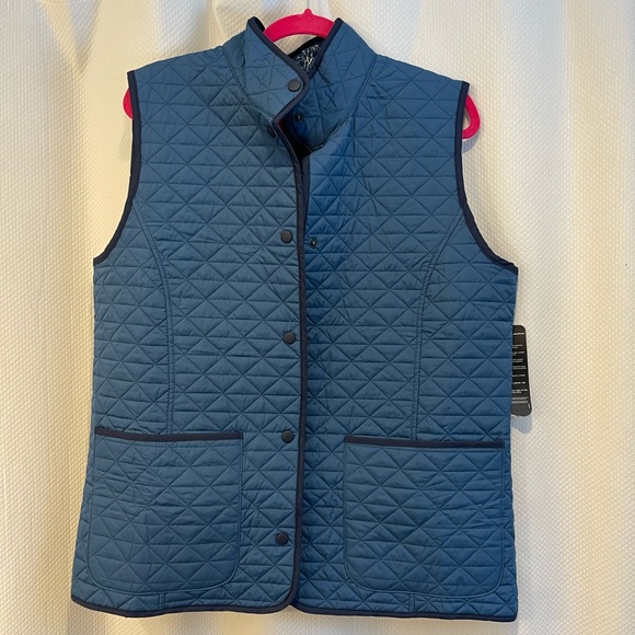 Lands' End Jackets & Blazers - Lands' End Blue Quilted Vest